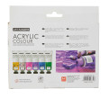 Художественные акриловые краски с блестками Art Rangers Acrylic glitter 6 цветов в тубах по 75ml 