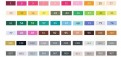 Цветовая палитра набора 30 цветов