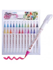 Акварельні маркери STA Aqua natural brush 24 кольори