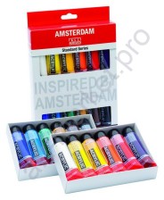 Краски акриловые Amsterdam набор 12 цветов