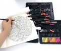 Подарочный набор цветных карандашей в металлической коробке ( 120 цветов)