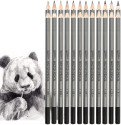 Набор профессиональных карандашей для рисования WORISON 14B - 9H / 24 карандаша