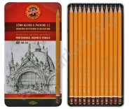 Набор графитных карандашей Koh-I-Noor 1500 Art, 8В-2Н