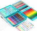 Премиум-набор цветных масляных карандашей KALOUR 72 цвета в металлической коробке