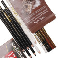 Профессиональные угольные цветные карандаши KALOUR набор 12 штук