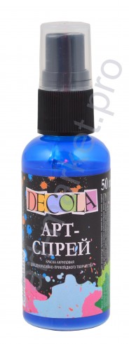 Краска-спрей акриловая «Decola» Арт-спрей Синяя