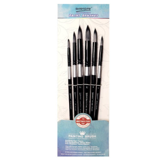 Професійний набір круглих пензлів WORISON 6 штук