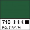 Краска акриловая "Сонет" 120 мл, Зеленая темная (710)