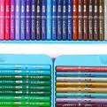 Премиум-набор цветных масляных карандашей KALOUR 72 цвета в металлической коробке