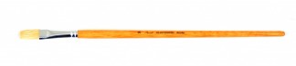 Пензлик художній щетина плоский (довга ручка) №8 "Сонет" 