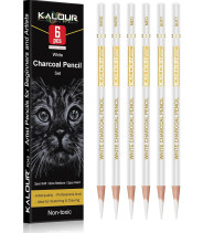 Профессиональный набор белых угольных карандашей KALOUR